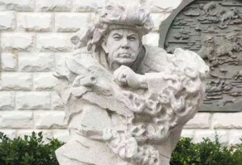 湖南纪念邱少云烈士的石雕艺术品