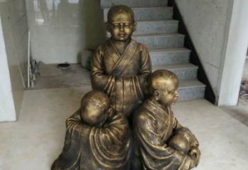 湖南中国领雕塑推出的金色佛祖三像是一件令人惊…