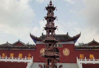 湖南三足铜香炉雕塑，精美绝伦