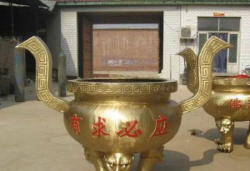 湖南三足香炉铜雕，装点你的寺庙