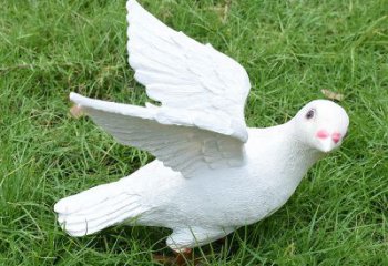 湖南象征和平的少女和平鸽雕塑