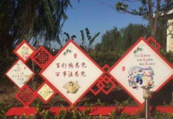 湖南把社会主义核心价值观融入不锈钢景观雕塑