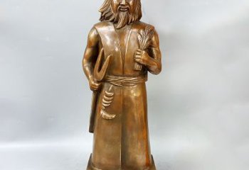 湖南尊贵的神农大帝铜雕塑