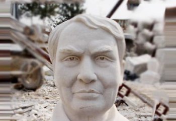湖南石雕爱迪生胸像雕塑