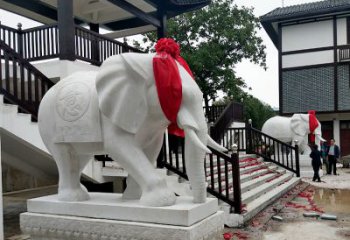 湖南迎接观音祝福的精美大象观音栏杆
