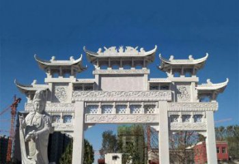 湖南中领雕塑牌楼铸铜雕塑