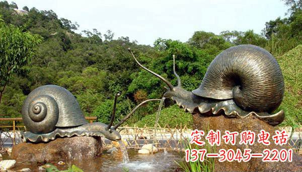 湖南蜗牛公园动物铜雕