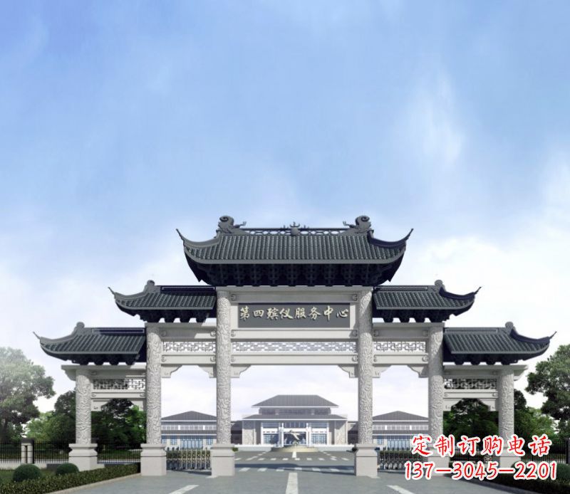 湖南五门景观石牌坊