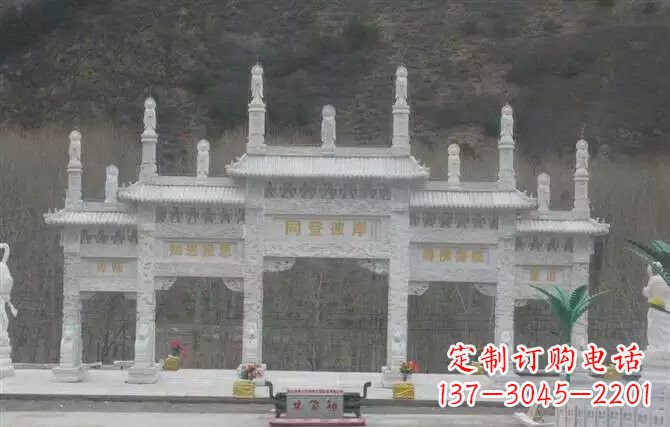 湖南五门牌坊石雕 (2)