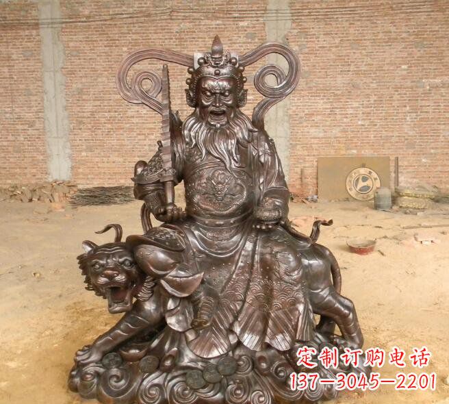 湖南武财神赵公明铜雕