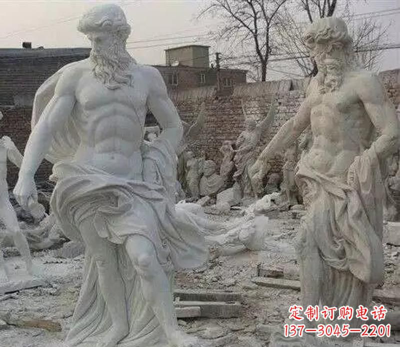 湖南西方阿基米德人物石雕