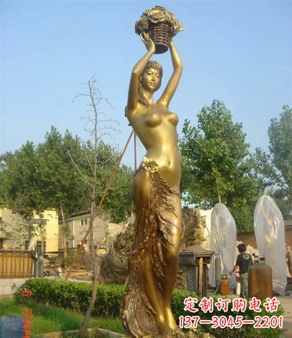 湖南西方美女公园人物铜雕 (2)