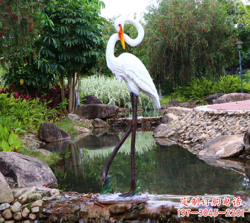 湖南仙鹤雕塑摆件