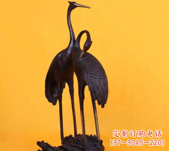 湖南仙鹤雕塑铜