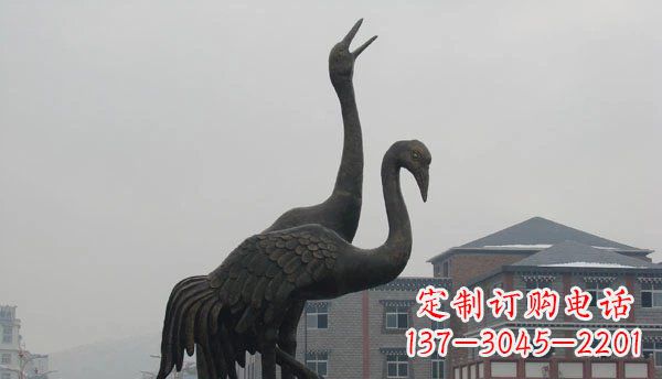湖南仙鹤公园景观铜雕