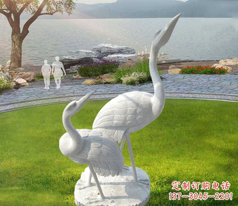 湖南仙鹤石雕公园动物雕塑