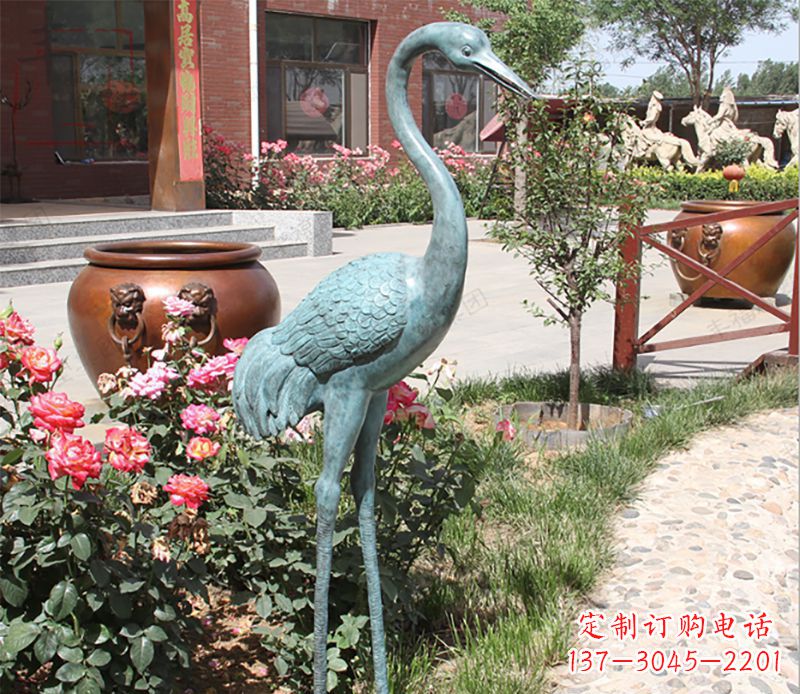 湖南仙鹤铜雕