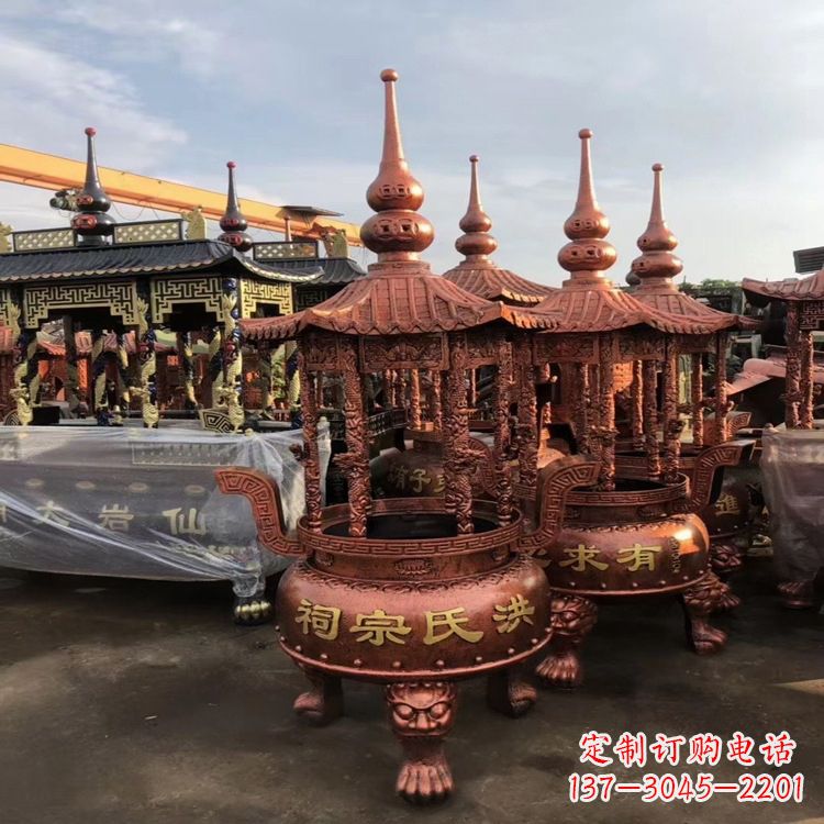 湖南香炉铜雕