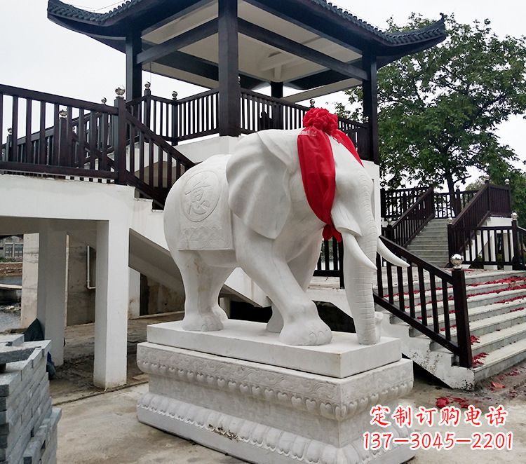 湖南小孩大象石雕