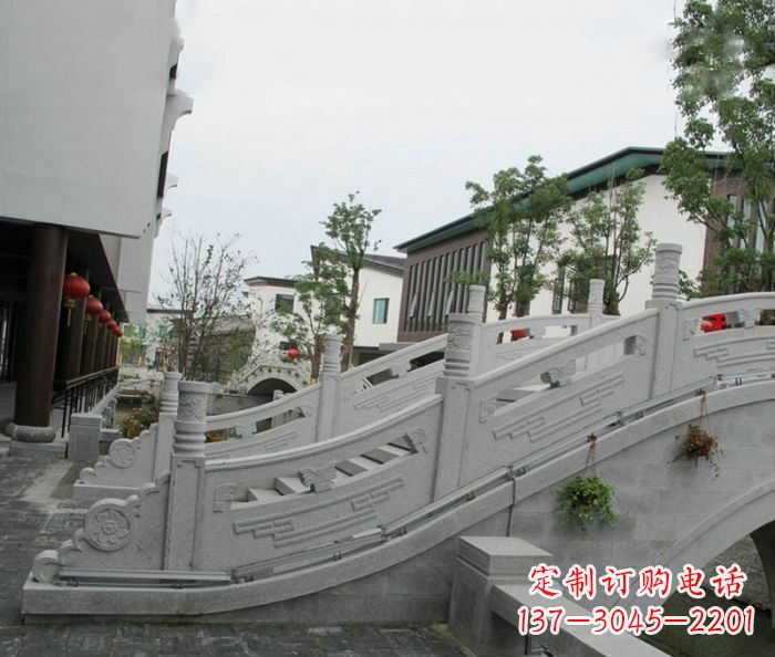 湖南小区景观大理石拱桥