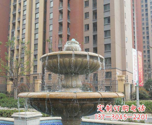 湖南小区景观大理石喷泉石雕