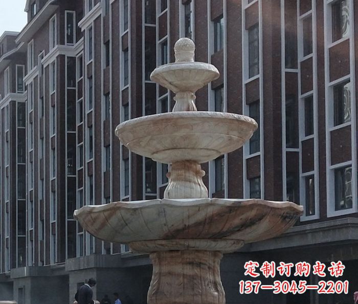 湖南小区景观大型喷泉石雕 (6)