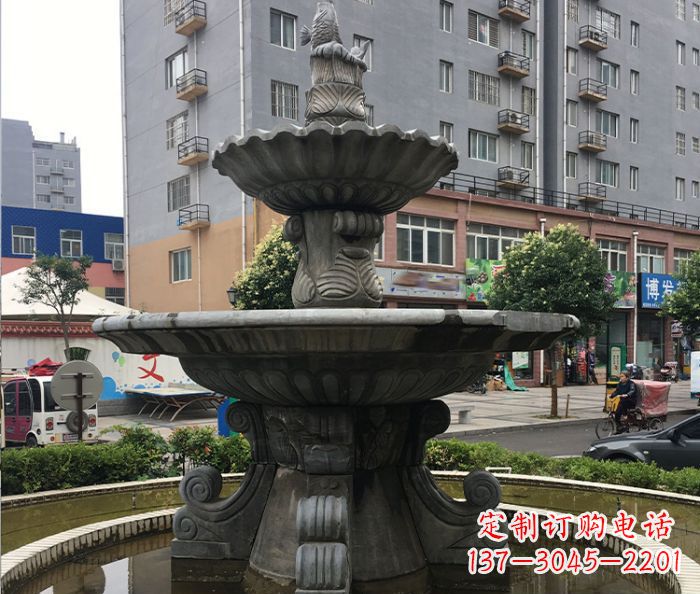 湖南小区景观仿古喷泉石雕