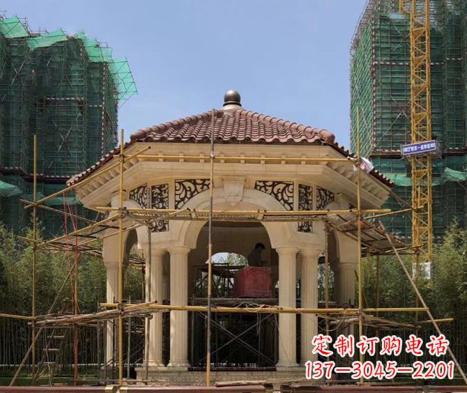 湖南小区景观欧式凉亭石雕