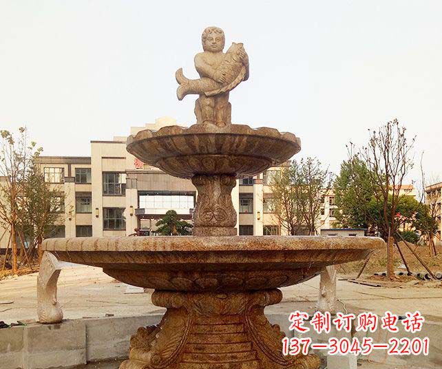 湖南小区景观欧式喷泉石雕
