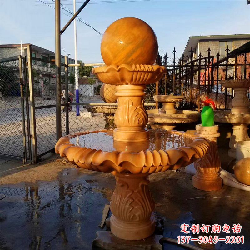湖南小区石雕喷泉塔