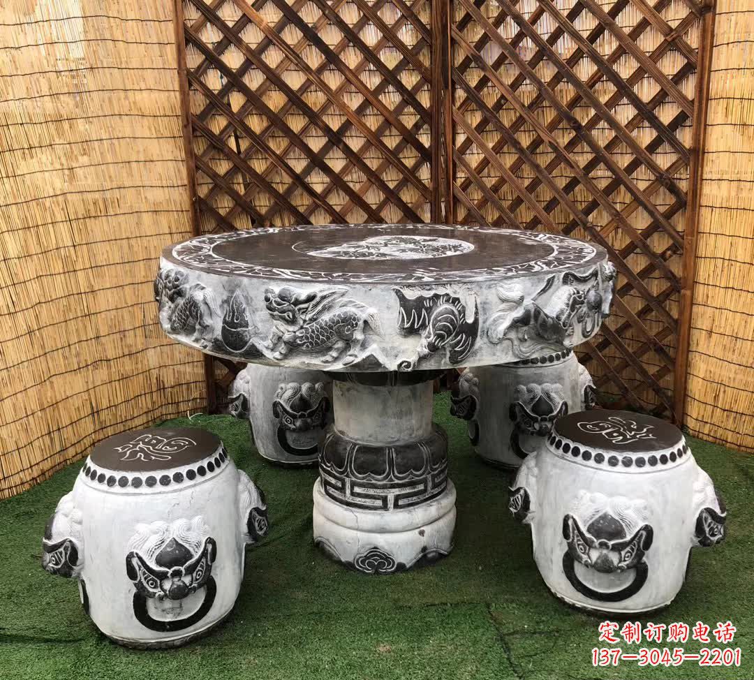 湖南小区休闲创意石桌凳
