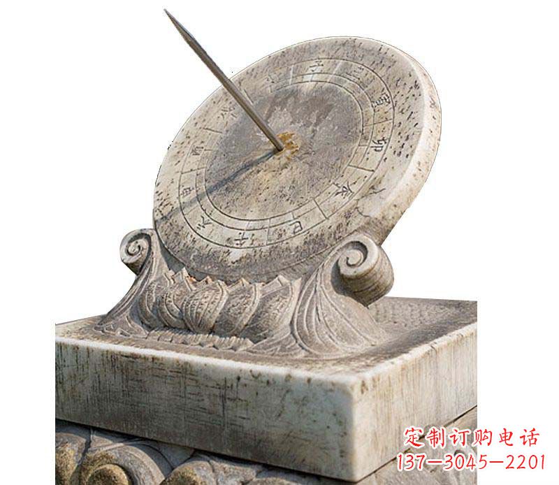湖南校园大理石日晷景观石雕