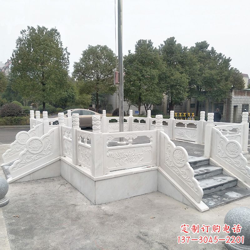 湖南校园广场石雕升旗台