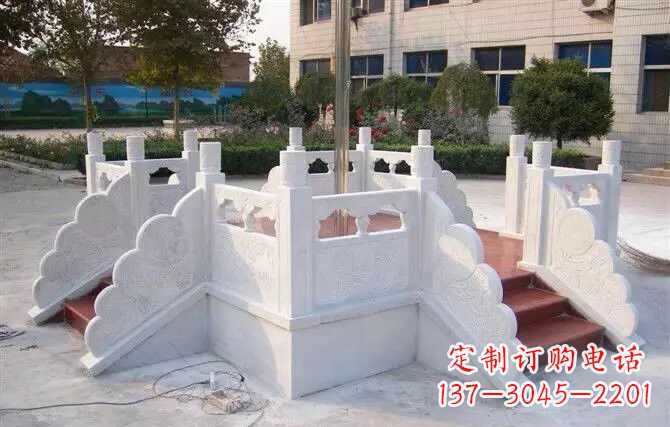 湖南校园汉白玉升旗台