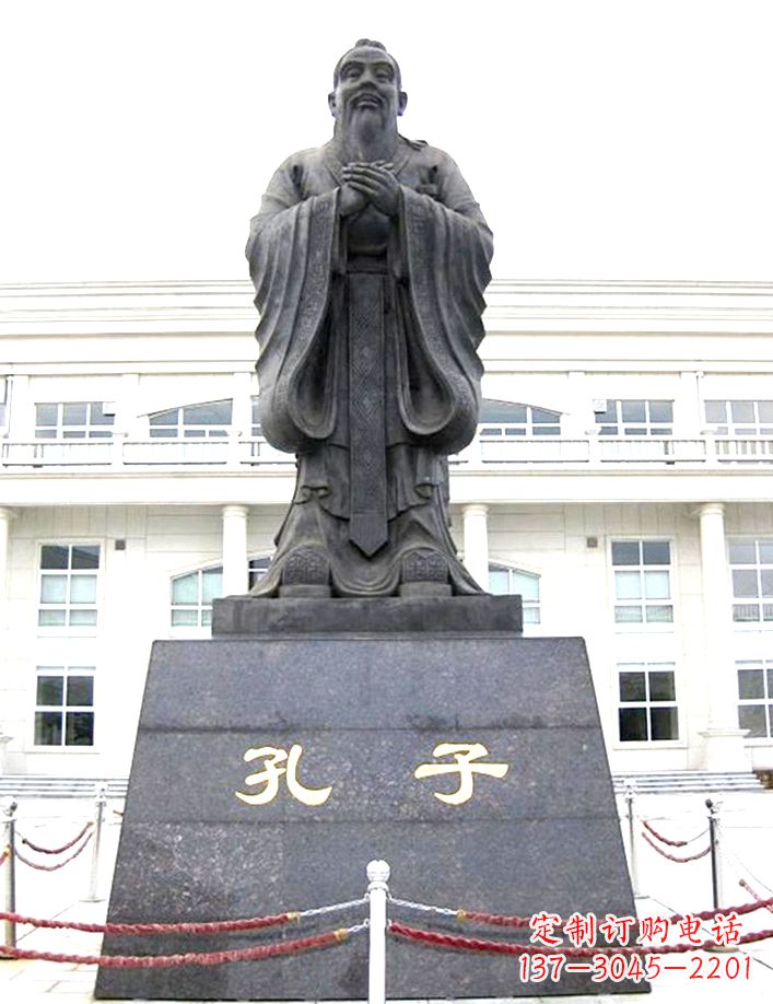 湖南校园孔子雕塑