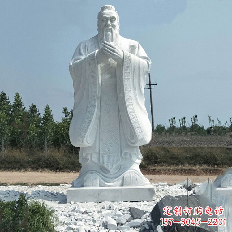 湖南校园孔子人物雕像