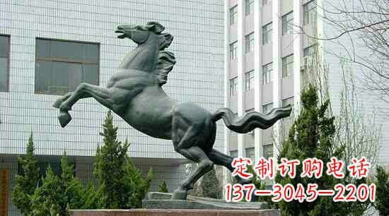 湖南校园龙马精神铜雕