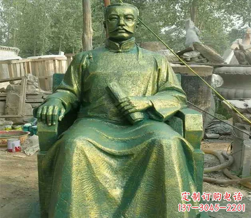 湖南校园名人李大钊铜雕