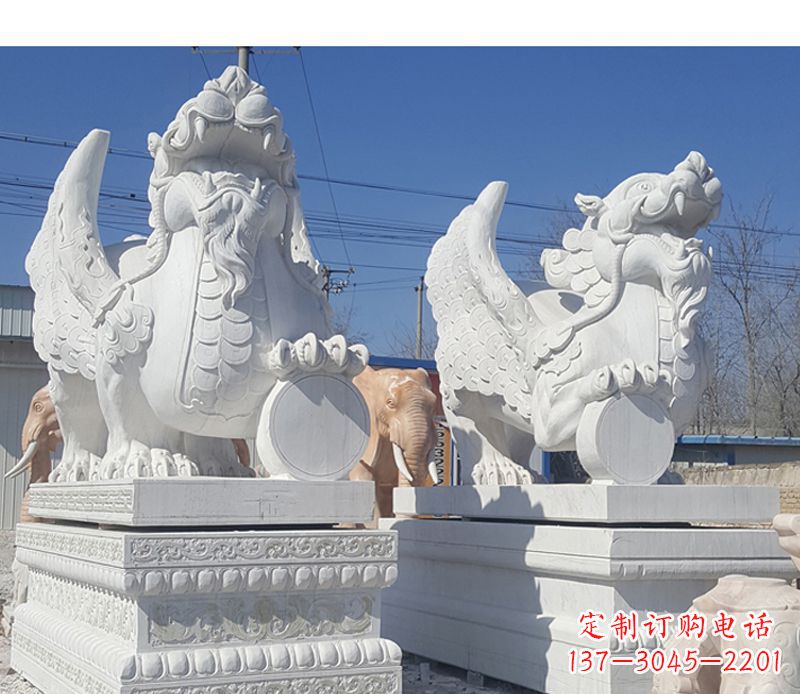 湖南獬豸法院门口神兽石雕