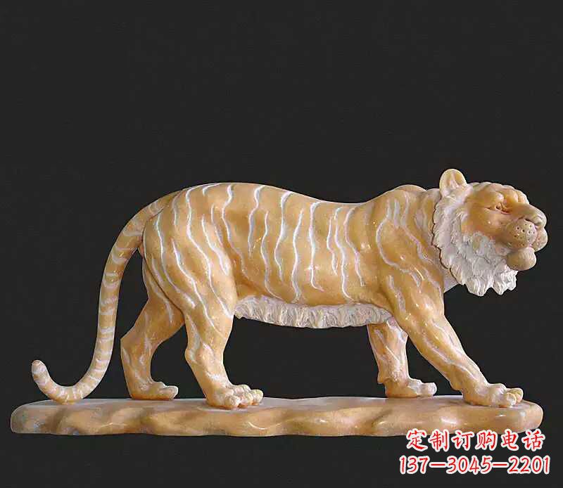 湖南行走老虎石雕动物雕塑