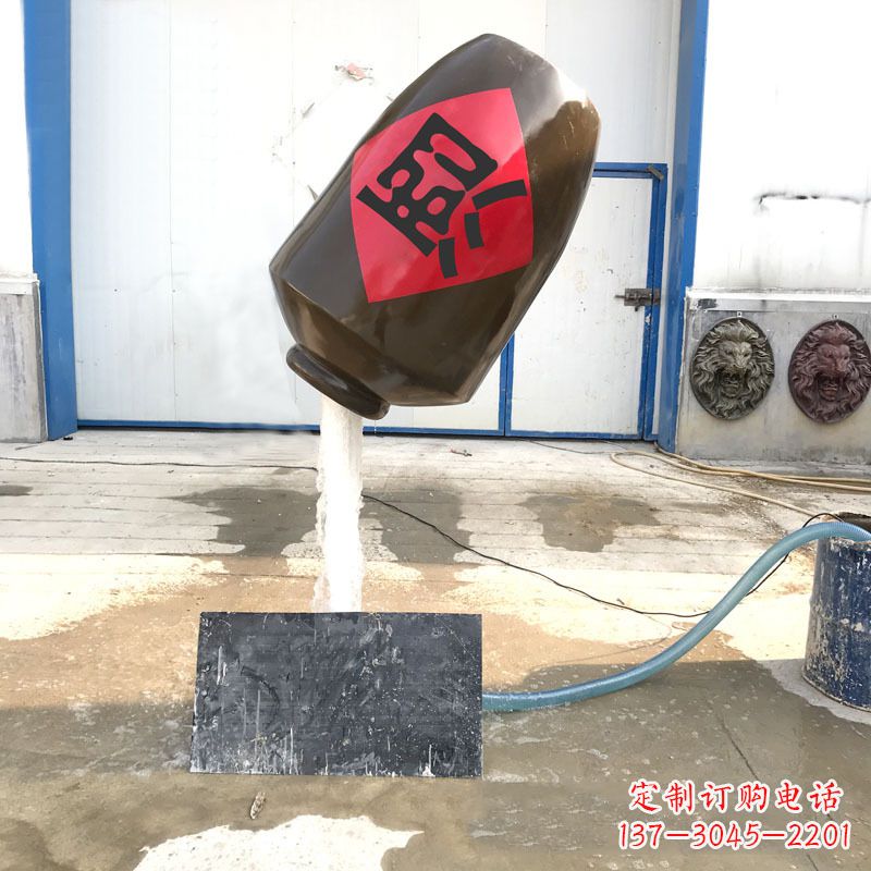 湖南悬空酒壶流水喷泉