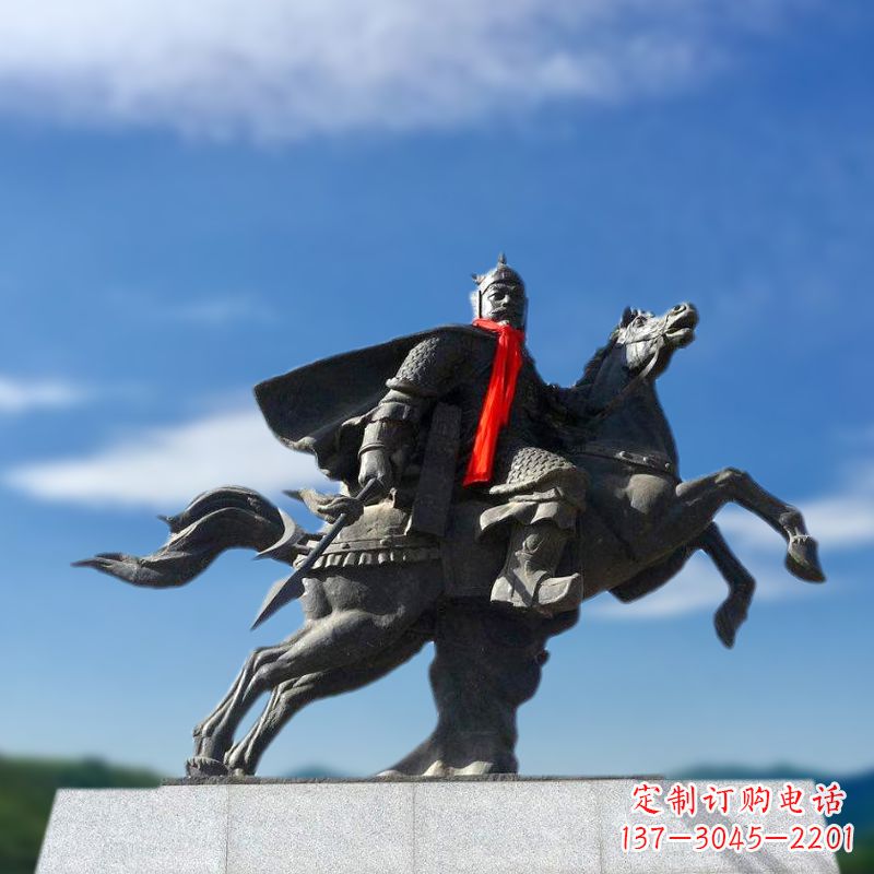 湖南薛仁贵西征雕塑-唐初著名将领中国历史名人雕像