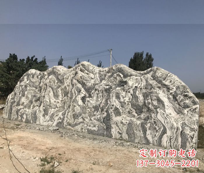 湖南雪浪石假山公园景观石雕 (3)