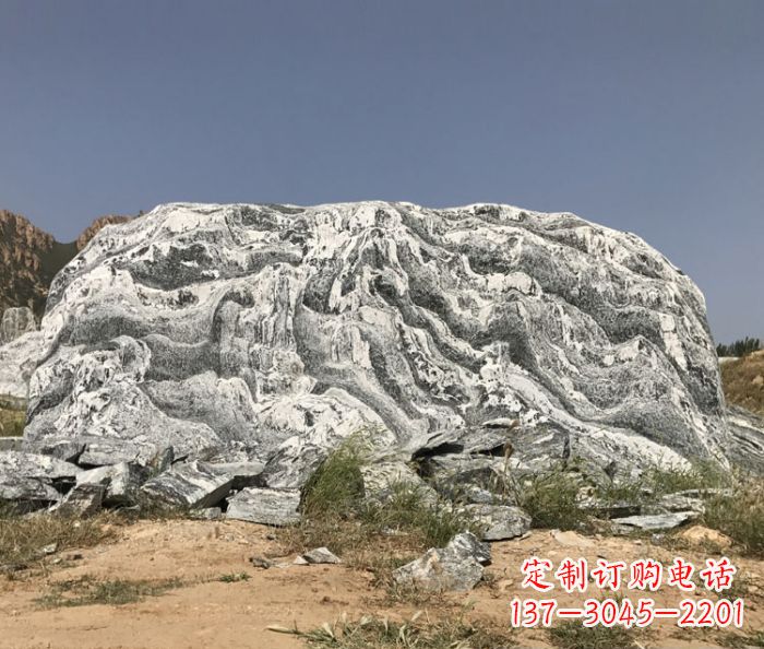湖南雪浪石假山公园景观石雕 (2)