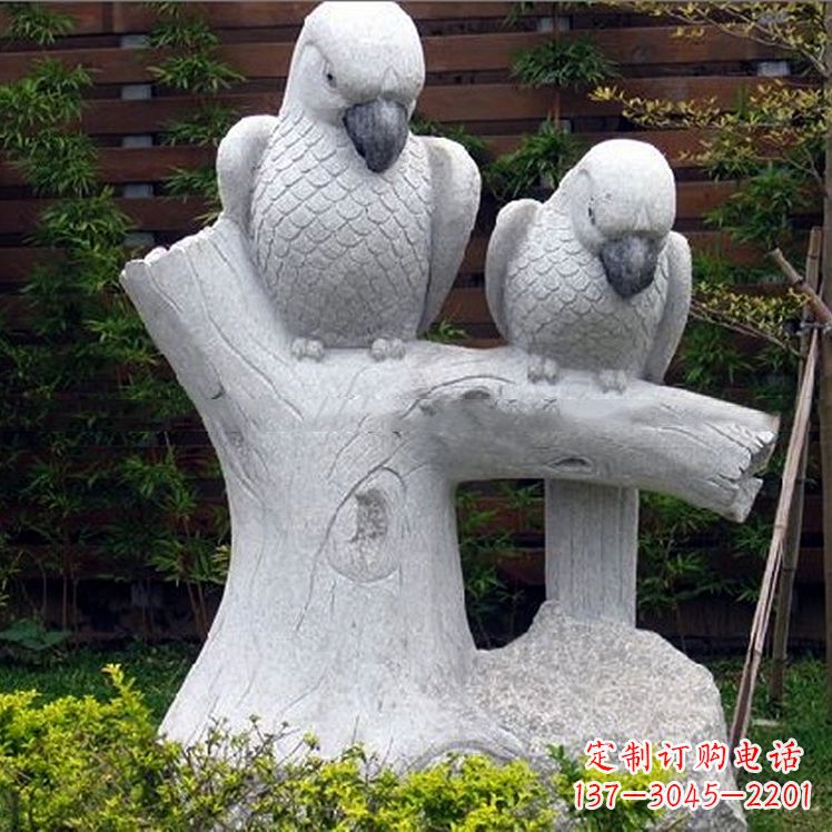 湖南鹦鹉大理石雕塑