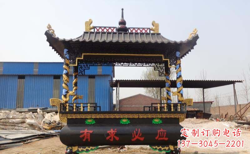 湖南有求必应香炉寺庙铜雕