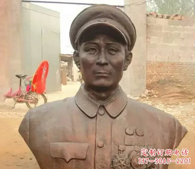 湖南元帅名人胸像铜雕