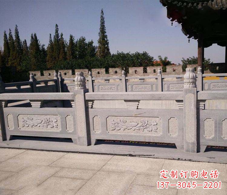 湖南园林仿古石栏板景观石雕 (2)