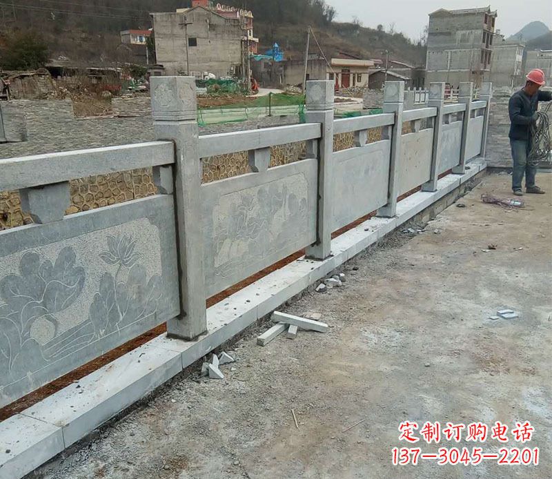 湖南园林仿古石栏板景观石雕 (5)
