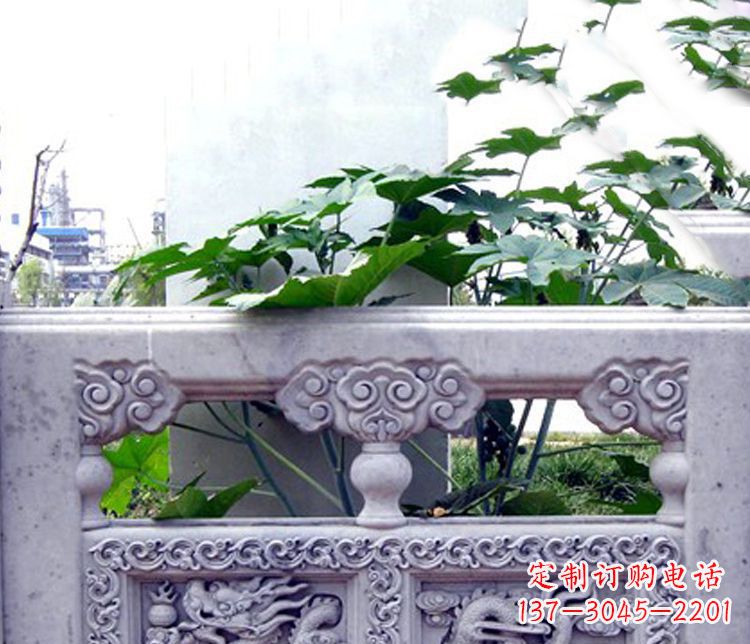 湖南园林仿古石栏板景观石雕 (6)